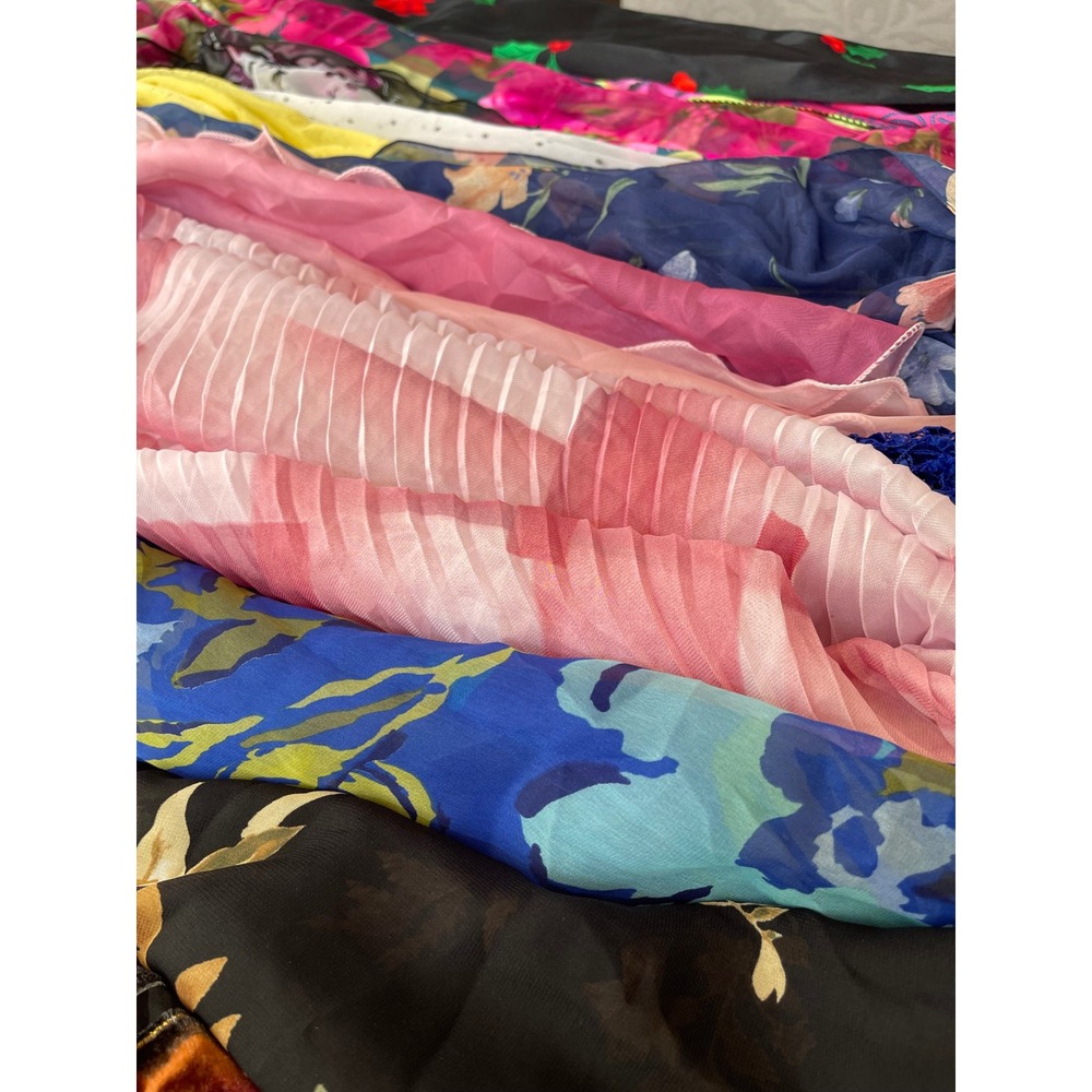Assorted Womens Scarf Lot Pashmina Silk Velvet Burnout Floral Chiffon Bundle 43 - Picture 12 of 15